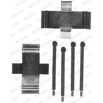 Kit d'accessoires, plaquette de frein à disque FERODO FBA552