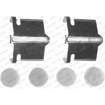 Kit d'accessoires, plaquette de frein à disque FERODO FBA556