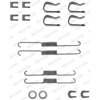 Kit d'accessoires, mâchoire de frein FERODO FBA6