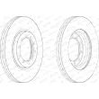 Jeu de 2 disques de frein avant FERODO FCR182A - Visuel 2