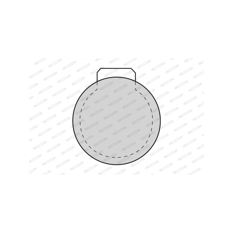 Jeu de 4 plaquettes de frein arrière FERODO FDB100