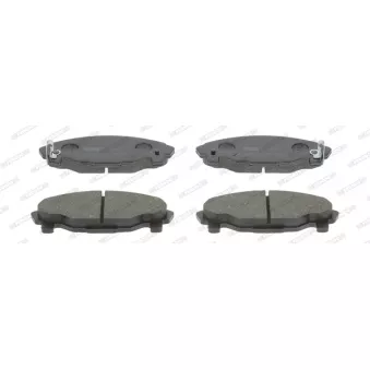 Jeu de 4 plaquettes de frein avant FERODO FDB1009