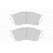 Jeu de 4 plaquettes de frein avant FERODO FDB1025 - Visuel 2