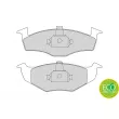 Jeu de 4 plaquettes de frein avant FERODO FDB1101 - Visuel 2