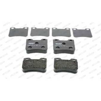 Jeu de 4 plaquettes de frein avant FERODO FDB1109