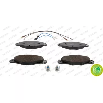 Jeu de 4 plaquettes de frein avant FERODO FDB1114