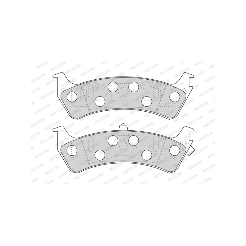 Jeu de 4 plaquettes de frein arrière FERODO FDB1130