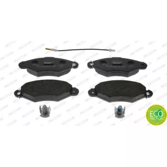 Jeu de 4 plaquettes de frein avant FERODO FDB1135