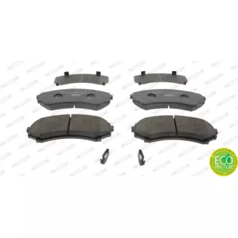 Jeu de 4 plaquettes de frein avant FERODO FDB1603