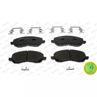 Jeu de 4 plaquettes de frein avant FERODO FDB1621