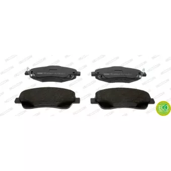 Jeu de 4 plaquettes de frein avant FERODO