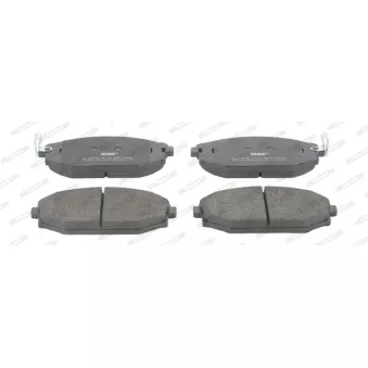 Jeu de 4 plaquettes de frein avant FERODO