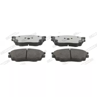 Jeu de 4 plaquettes de frein avant FERODO FDB1707