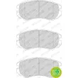 Jeu de 4 plaquettes de frein avant FERODO FDB1733 - Visuel 3