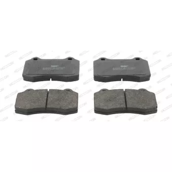 Jeu de 4 plaquettes de frein avant FERODO