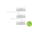 Jeu de 4 plaquettes de frein avant FERODO FDB4013 - Visuel 2