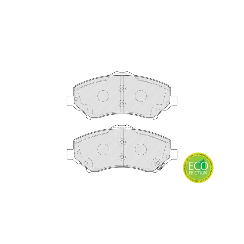 Jeu de 4 plaquettes de frein avant FERODO FDB4074