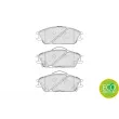 Jeu de 4 plaquettes de frein avant FERODO FDB4076 - Visuel 2