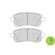 Jeu de 4 plaquettes de frein avant FERODO FDB4110 - Visuel 2
