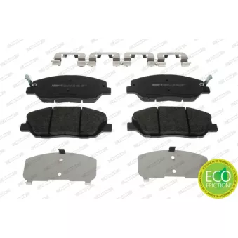 Jeu de 4 plaquettes de frein avant FERODO FDB4111