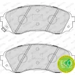 Jeu de 4 plaquettes de frein avant FERODO FDB4113 - Visuel 3