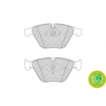 Jeu de 4 plaquettes de frein avant FERODO FDB4221