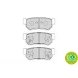 Jeu de 4 plaquettes de frein arrière FERODO FDB4247 - Visuel 2