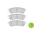 Jeu de 4 plaquettes de frein arrière FERODO FDB4305 - Visuel 2