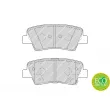 Jeu de 4 plaquettes de frein arrière FERODO FDB4387 - Visuel 2