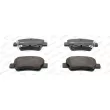 Jeu de 4 plaquettes de frein arrière FERODO FDB4411 - Visuel 1