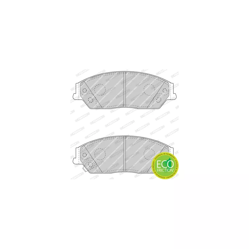 Jeu de 4 plaquettes de frein avant FERODO FDB4443