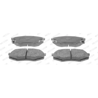 Jeu de 4 plaquettes de frein avant FERODO