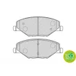 Jeu de 4 plaquettes de frein avant FERODO FDB4590 - Visuel 2