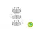 Jeu de 4 plaquettes de frein avant FERODO FDB4614 - Visuel 2