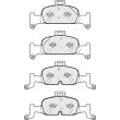 Jeu de 4 plaquettes de frein avant FERODO FDB4616 - Visuel 2