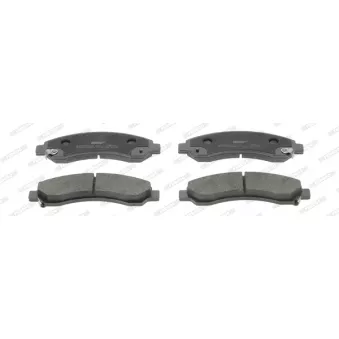 Jeu de 4 plaquettes de frein avant FERODO FDB4625
