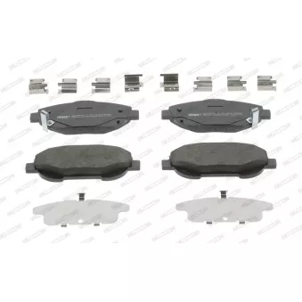 Jeu de 4 plaquettes de frein avant FERODO FDB4824