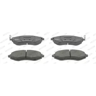 Jeu de 4 plaquettes de frein avant FERODO FDB4971