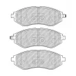 Jeu de 4 plaquettes de frein avant FERODO FDB4971 - Visuel 2