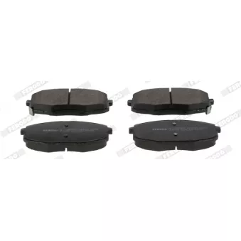 Jeu de 4 plaquettes de frein avant FERODO