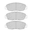 Jeu de 4 plaquettes de frein avant FERODO FDB5022 - Visuel 2