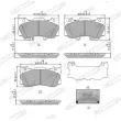 Jeu de 4 plaquettes de frein avant FERODO FDB5239 - Visuel 2