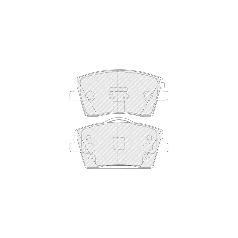 Jeu de 4 plaquettes de frein avant FERODO FDB5277