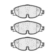 Jeu de 4 plaquettes de frein avant FERODO FDB5335 - Visuel 2