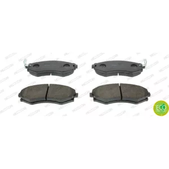 Jeu de 4 plaquettes de frein avant FERODO