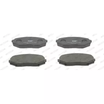 Jeu de 4 plaquettes de frein avant FERODO