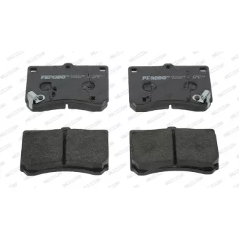 Jeu de 4 plaquettes de frein avant FERODO FDB714