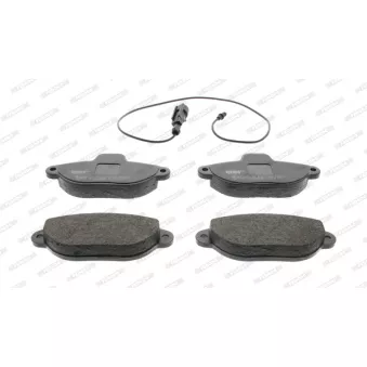 Jeu de 4 plaquettes de frein avant FERODO