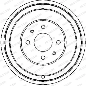 Tambour de frein FERODO FDR329022