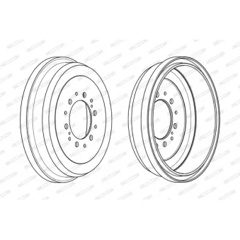 Tambour de frein FERODO FDR329091